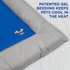 Arf Pets Dog Self Cooling Bed Pet Bed – Foam Based Bolster Bed for Extra Comfort, 22" x 35" APCLBM
